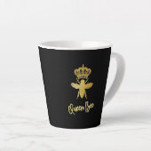 QUEEN BEE Gold Black Latte Tasse (Rechte Ecke)