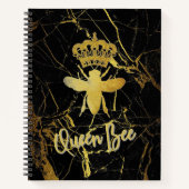 QUEEN BEE Graph Paper Spiral Notebook Notizblock (Vorderseite)
