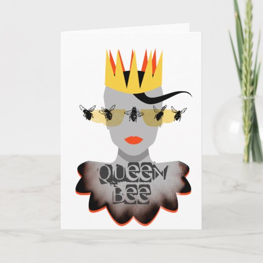 Queen Bee Greeting Card Karte (Vorderseite)