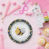 Queen Bee Honey Bee Niedlich Baby Dusche Pappteller (Party)