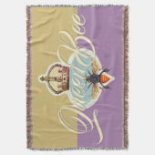 Queen Bee Honey Gold Throw Blanket Decke (Vorderseite Vertikal)