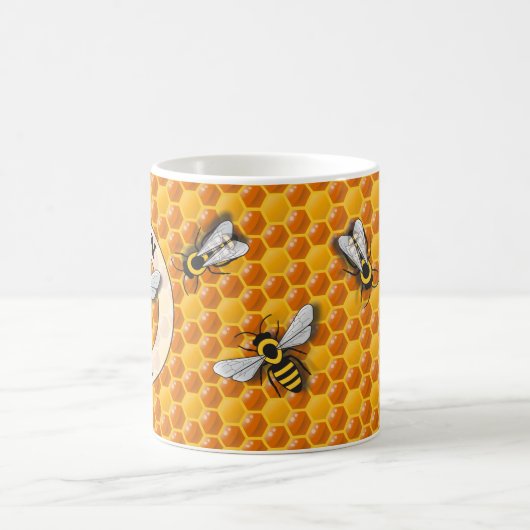 Queen Bee Honeycomb Kaffeetasse (Mittel)