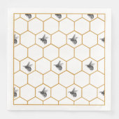 Queen Bee & Honeycomb Napkins Serviette (Vorderseite)