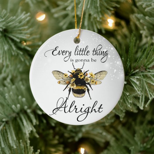 Queen Bee Hummel Positive Alles Gonna Recht Keramik Ornament (Baum)
