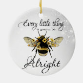 Queen Bee Hummel Positive Alles Gonna Recht Keramik Ornament (Hinten)