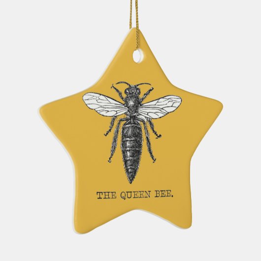 Queen Bee Illustration Bug Insect Keramikornament (Rechts)