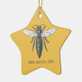 Queen Bee Illustration Bug Insect Keramikornament (Links)