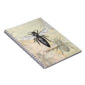 Queen Bee Illustration Bug Insect Notizblock (Rechte Seite)