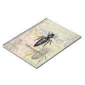 Queen Bee Illustration Bug Insect Notizblock (Linke Seite)