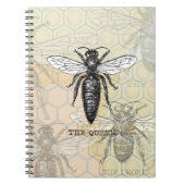 Queen Bee Illustration Bug Insect Notizblock (Vorderseite)
