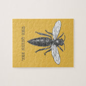 Queen Bee Illustration Bug Insect Puzzle (Horizontal)