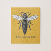 Queen Bee Illustration Bug Insect Puzzle (Vertikal)