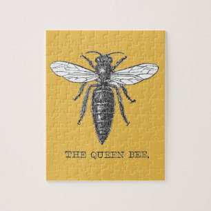 Queen Bee Illustration Bug Insect Puzzle