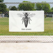 Queen Bee Illustration Classic Zeichnend Banner (Insitu)
