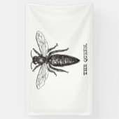 Queen Bee Illustration Classic Zeichnend Banner (Vertikal)