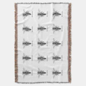 Queen Bee Illustration Classic Zeichnend Decke (Vorderseite Vertikal)