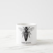 Queen Bee Illustration Classic Zeichnend Espressotasse (Vorderseite)