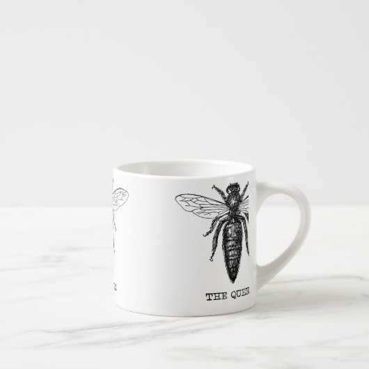 Queen Bee Illustration Classic Zeichnend Espressotasse (Rechts)
