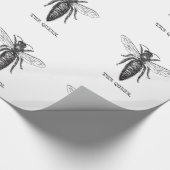 Queen Bee Illustration Classic Zeichnend Geschenkpapier (Ecke)