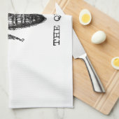 Queen Bee Illustration Classic Zeichnend Geschirrtuch (Viertel Falte)