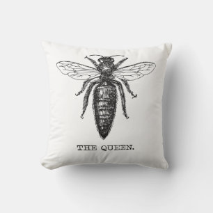 Queen Bee Illustration Classic Zeichnend Kissen