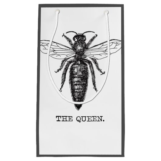 Queen Bee Illustration Classic Zeichnend Kleine Geschenktüte (Vorderseite)
