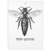 Queen Bee Illustration Classic Zeichnend Klemmbrett (Rückseite)