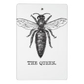 Queen Bee Illustration Classic Zeichnend Mini Klemmbrett (Rückseite)