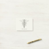 Queen Bee Illustration Classic Zeichnend Post-it Klebezettel (Auf Schreibtisch)