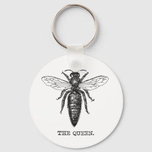 Queen Bee Illustration Classic Zeichnend Schlüsselanhänger