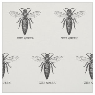 Queen Bee Illustration Classic Zeichnend Stoff