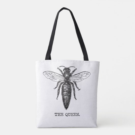 Queen Bee Illustration Classic Zeichnend Tasche (Rückseite)