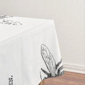 Queen Bee Illustration Classic Zeichnend Tischdecke (Beispiel)