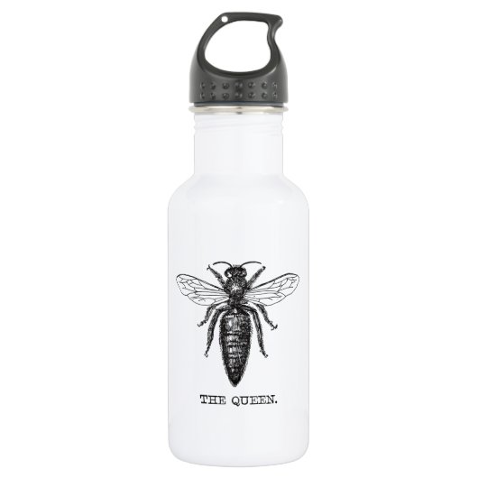 Queen Bee Illustration Classic Zeichnend Trinkflasche (Vorderseite)
