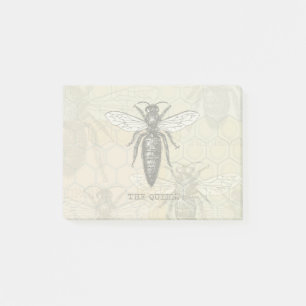 Queen Bee Insect Bees Honey Beehive Post-it Klebezettel