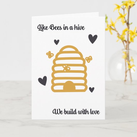 Queen Bee Karte (Gelbe Blume)