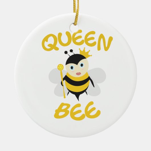 Queen Bee Keramik Ornament (Vorne)