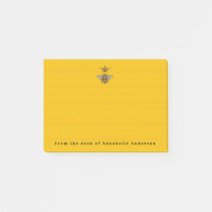 Queen Bee mit Verzierter Krone Post-it Klebezettel