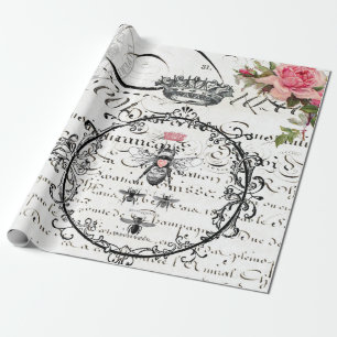 Queen Bee Möbel-Decoupage-Plakat Geschenkpapier