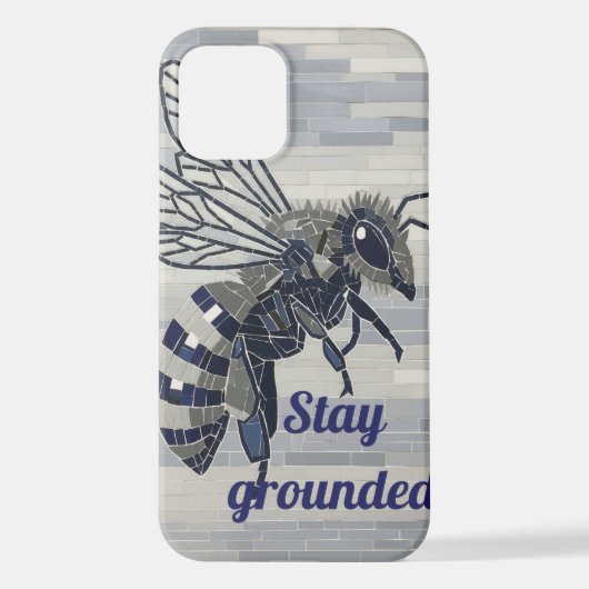 Queen Bee Mosaic Phone Case - Honeycore Geometric iPhone Hülle (Rückseite)