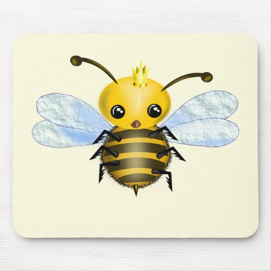 Queen Bee Mouse Pad - Ihr Text - Farbe Mousepad (Vorne)