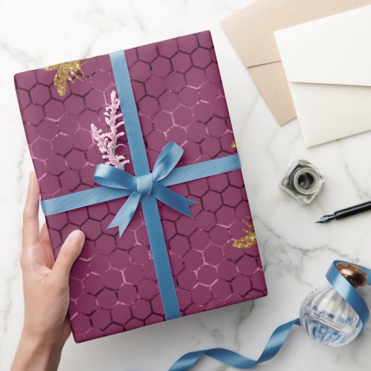 Queen Bee Muster Geschenkpapier (Schenken)