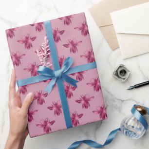 Queen Bee Muster Geschenkpapier