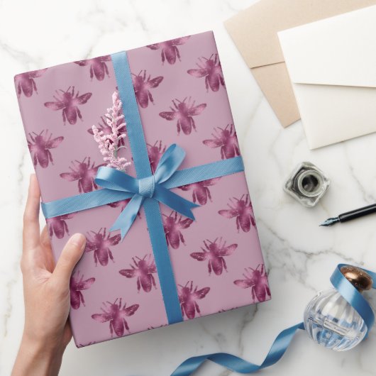 Queen Bee Muster Geschenkpapier (Schenken)
