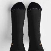 Queen Bee [Name] Black and Yellow Socken (Oben)