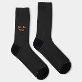 Queen Bee [Name] Black and Yellow Socken (Rechts)