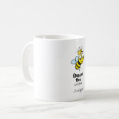 Queen Bee Niedlich Bumble Bee mit Crown Personalis Kaffeetasse (Vorderseite Links)