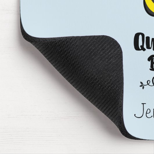 Queen Bee Niedlich Bumble Bee mit Crown Personalis Mousepad (Ecke)