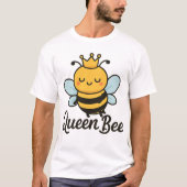 Queen Bee - Niedlich Honeybee Illustration Shirt (Vorderseite)