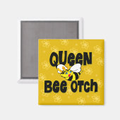 Queen Bee Och Magnet (Vorderseite/Rückseite)